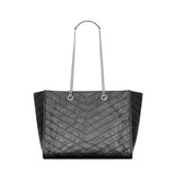 2026 Niki Tote Bag in Black Vintage-Finished Crinkled Calfskin 8711510EN041000