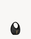 2026 Icarino Black Quilted Nappa Leather Handbag 851689AAANG1000