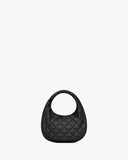 2026 Icarino Black Quilted Nappa Leather Handbag 851689AAANG1000