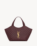2026 ICARE Burgundy Quilted Lambskin Extra-Large Tote Bag 858191AAANG6195