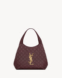 2026 ICARE Burgundy Quilted Lambskin Extra-Large Tote Bag 858191AAANG6195