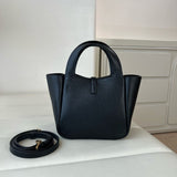 2026 LE 5 À 7 BABY BEA Black Grained Leather Tote Bag 872469AADUU1000