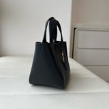 2026 LE 5 À 7 BABY BEA Black Grained Leather Tote Bag 872469AADUU1000