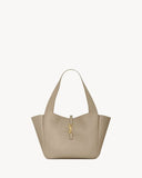 2026 Medium LE 5 À 7 BEA Beige Deer Leather or Cowhide Tote Bag 763435 AADUU 1346