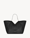 2026 Large Y Tote Bag, Black Grained Calfskin 820672AAEIF1000