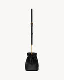 2026 Jamie Black Lambskin Drawstring Shoulder Bag 862712AAB321000