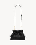 2026 Jamie Black Lambskin Drawstring Shoulder Bag 862712AAB321000
