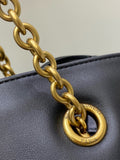 2026 Jamie 4.3 Black Lambskin Chain-Strap Tote/Bucket Bag 809824 AAB32 1000