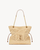 2026 Jamie Beige Raffia Woven Tote Bag 838876GAAFY2791