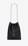 2026 Jamie 4.3 Pochon Black Lambskin Drawstring Bucket Bag 781666 AAB32 1000