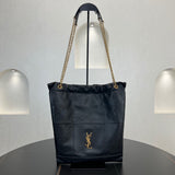 2026 Jamie 4.3 Pochon Black Lambskin Drawstring Bucket Bag 781666 AAB32 1000