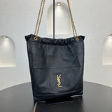 2026 Jamie 4.3 Pochon Black Lambskin Drawstring Bucket Bag 781666 AAB32 1000