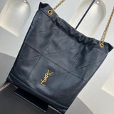 2026 Jamie 4.3 Pochon Black Lambskin Drawstring Bucket Bag 781666 AAB32 1000