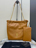 2026 Jamie 4.3 Pochon Caramel-Colored Lambskin Drawstring Bucket Bag 809824AAB322186