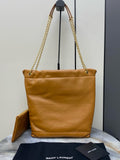 2026 Jamie 4.3 Pochon Caramel-Colored Lambskin Drawstring Bucket Bag 809824AAB322186