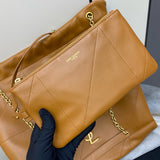 2026 Jamie 4.3 Pochon Caramel-Colored Lambskin Drawstring Bucket Bag 809824AAB322186