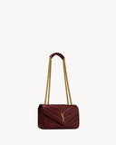 2026 Loulou Series Medium Deep Burgundy Lambskin Shoulder Bag 801439AAEAX6197
