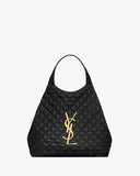 2026 ICARE Black Quilted Lambskin Extra-Large Tote Bag 698651 AAANG 1000