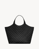 2026 ICARE Black Quilted Lambskin Extra-Large Tote Bag 698651 AAANG 1000