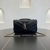 2026 Loulou Small Black Quilted Lambskin Handbag 801437AAEAX1000