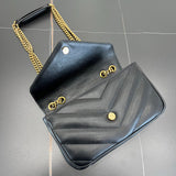 2026 Loulou Small Black Quilted Lambskin Handbag 801437AAEAX1000