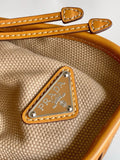 2026 Beige Medium Linen and Leather Handbag 1BA426_P0E_F032T_V_OTM
