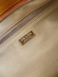 2026 Beige Medium Linen and Leather Handbag 1BA426_P0E_F032T_V_OTM