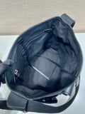 2026 Black Mini Canvas and Leather Bucket Bag 1BE106_2G6S_F0002_V_OOO