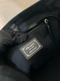 2026 Black Mini Canvas and Leather Bucket Bag 1BE106_2G6S_F0002_V_OOO