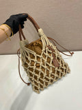 2026 Brown Medium-Sized Cotton Macramé Woven Bag 1BC111_2DI2_F04HU_V_OOR