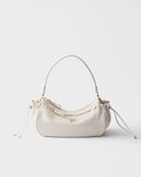 2026 Medium White Leather Shoulder Bag 1BC229_2CYS_F0PG7_V_LVM