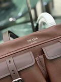 2026 Brown Medium Leather Tote Bag 1BG645_2G6F_F0324_V_OOO