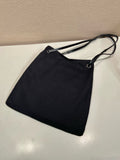 2026 Large Black Canvas and Leather Tote Bag 1BG644_2G6S_F0002_V_OOO