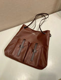 2026 Large Brown Textured Leather Tote Bag 1BC289_2G6F_F0324_V_OOO