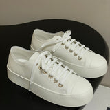 Women's White Printed Lambskin Sneakers G46368 B19815 NAFDD