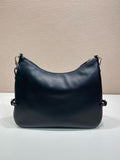 2026 Large Black Leather Shoulder Bag 1BC288_2CYS_F0002_V_OOO