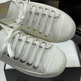 Women's White Printed Lambskin Sneakers G46368 B19815 NAFDD