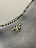 2026 Black Medium Leather Shoulder Bag 1BC229_2CYS_F0002_V_LVM