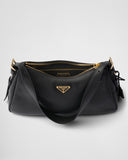 2026 Black Medium Leather Shoulder Bag 1BC229_2CYS_F0002_V_LVM