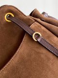 2026 Brown Medium Suede Tote Bag 1BG641_2G6D_F0324_V_OOO