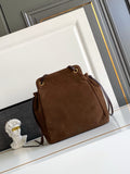 2026 Brown Medium Suede Tote Bag 1BG641_2G6D_F0324_V_OOO