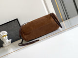 2026 Brown Medium Suede Tote Bag 1BG641_2G6D_F0324_V_OOO