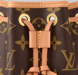 2026 Brown Monogram-Coated Canvas Nano Noé Mini Bucket Bag M81266