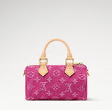 2026 Fuchsia Monogram Denim Mini Pillow Bag M27603