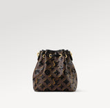 2026 Brown Noé BB Monogram Classic Pattern Sequined Bucket Bag M26284