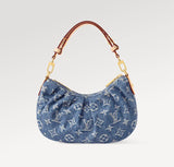 2026 Blue Monogram Jacquard Denim Handbag M13571