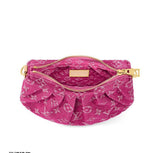 2026 Pochette Valley Fuchsia Monogram Denim Handbag M28327