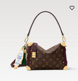 2026 Brown Monogram Canvas Side Trunk MM Handbag M28569
