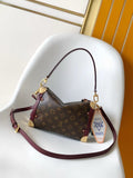2026 Brown Monogram Canvas Side Trunk MM Handbag M28569