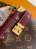 2026 Brown Monogram Canvas Side Trunk MM Handbag M28569